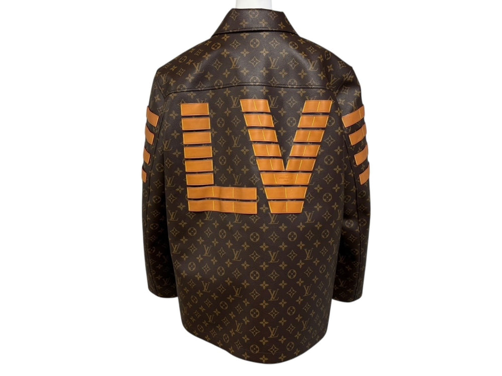 Very Good Condition LOUIS VUITTON × NIGO Monogram LV Toile Military Jacket RM221M LSR HML07E Size M All Over Pattern Used 4b009689