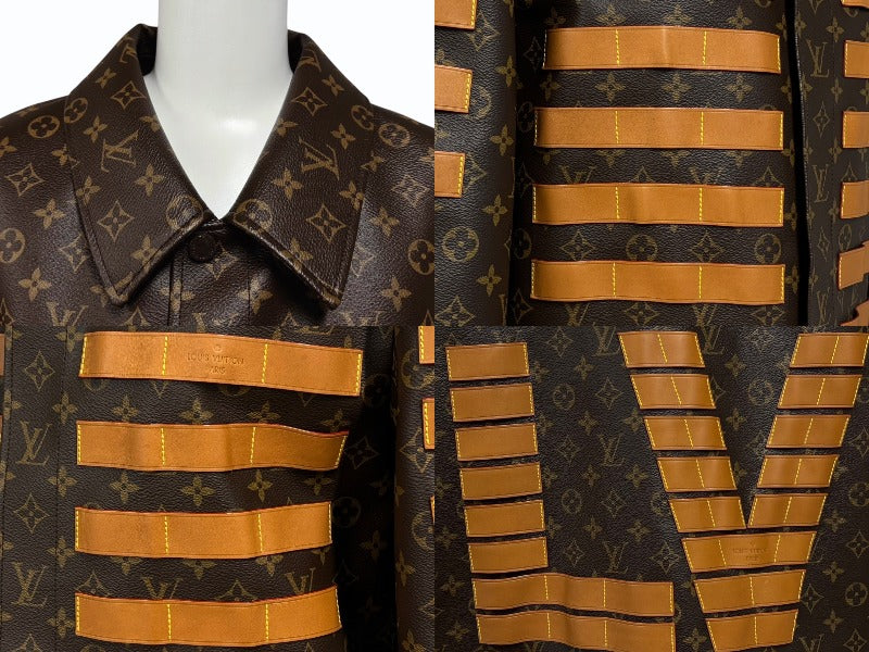 極美品 LOUIS VUITTON ルイヴィトン × NIGO モノグラム LVトワル ミリタリージャケット RM221M LSR HML07E サイズM 総柄 中古 4b009689