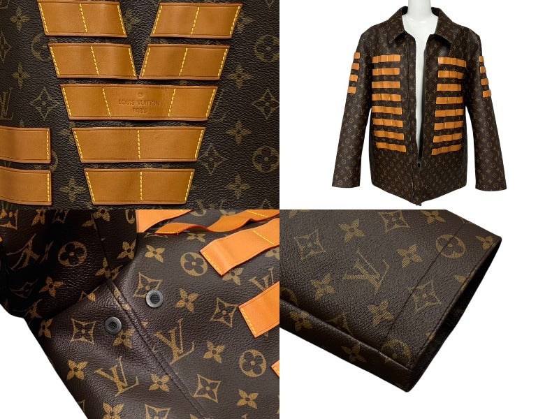 極美品 LOUIS VUITTON ルイヴィトン × NIGO モノグラム LVトワル ミリタリージャケット RM221M LSR HML07E サイズM 総柄 中古 4b009689
