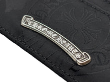 画像をギャラリービューアに読み込む, 新品未使用 CHROME HEARTS クロムハーツ DOUBLE SIDE ダブルサイド カードケース スクロールラベルロゴ シルバー925 総柄 中古 4b009693