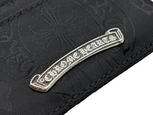 画像をギャラリービューアに読み込む, 新品未使用 CHROME HEARTS クロムハーツ DOUBLE SIDE ダブルサイド カードケース スクロールラベルロゴ シルバー925 総柄 中古 4b009693