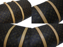 画像をギャラリービューアに読み込む, LOUIS VUITTON ルイヴィトン キーポル55 ボストンバッグ M41424 モノグラム PVCコーティングキャンバス ヌメ革 ブラウン 美品 中古 4b009694