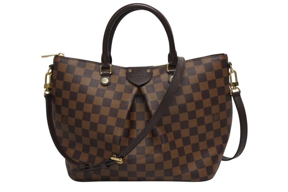 Very good condition LOUIS VUITTON Sienna MM handbag N41546 PVC leather brown gold hardware used 4b009697