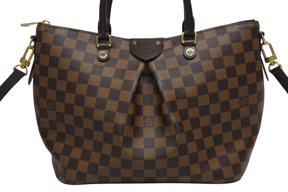 Very good condition LOUIS VUITTON Sienna MM handbag N41546 PVC leather brown gold hardware used 4b009697