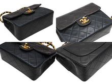 画像をギャラリービューアに読み込む, CHANEL シャネル ミニマトラッセ17 Sフラップ Sチェーンショルダーバッグ A01115 4番台 ラムスキン ココマーク ブラック 良品 中古 4b009698