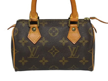 画像をギャラリービューアに読み込む, LOUIS VUITTON ルイヴィトン ミニスピーディ ハンドバッグ モノグラム M41534 PVC ブラウン 美品 中古 4b009705