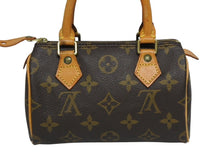 画像をギャラリービューアに読み込む, LOUIS VUITTON ルイヴィトン ミニスピーディ ハンドバッグ モノグラム M41534 PVC ブラウン 美品 中古 4b009705