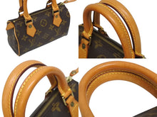 画像をギャラリービューアに読み込む, LOUIS VUITTON ルイヴィトン ミニスピーディ ハンドバッグ モノグラム M41534 PVC ブラウン 美品 中古 4b009705