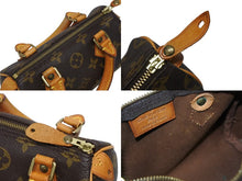 画像をギャラリービューアに読み込む, LOUIS VUITTON ルイヴィトン ミニスピーディ ハンドバッグ モノグラム M41534 PVC ブラウン 美品 中古 4b009705