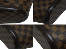 画像をギャラリービューアに読み込む, 極美品 LOUIS VUITTON ルイヴィトン トートバッグ N51121 マノスクPM ダミエ ブラウン ゴールド金具 中古 4b009712