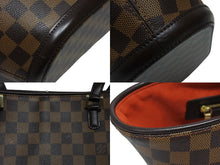 画像をギャラリービューアに読み込む, 極美品 LOUIS VUITTON ルイヴィトン トートバッグ N51121 マノスクPM ダミエ ブラウン ゴールド金具 中古 4b009712