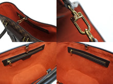 画像をギャラリービューアに読み込む, 極美品 LOUIS VUITTON ルイヴィトン トートバッグ N51121 マノスクPM ダミエ ブラウン ゴールド金具 中古 4b009712