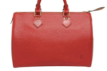 画像をギャラリービューアに読み込む, 極美品 LOUIS VUITTON ルイヴィトン スピーディ30 ハンドバッグ M43007 エピ レザー カスティリアンレッド ゴールド金具 中古 4b009713
