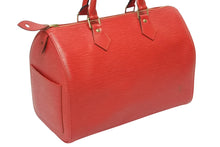 画像をギャラリービューアに読み込む, 極美品 LOUIS VUITTON ルイヴィトン スピーディ30 ハンドバッグ M43007 エピ レザー カスティリアンレッド ゴールド金具 中古 4b009713