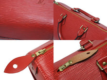 画像をギャラリービューアに読み込む, 極美品 LOUIS VUITTON ルイヴィトン スピーディ30 ハンドバッグ M43007 エピ レザー カスティリアンレッド ゴールド金具 中古 4b009713