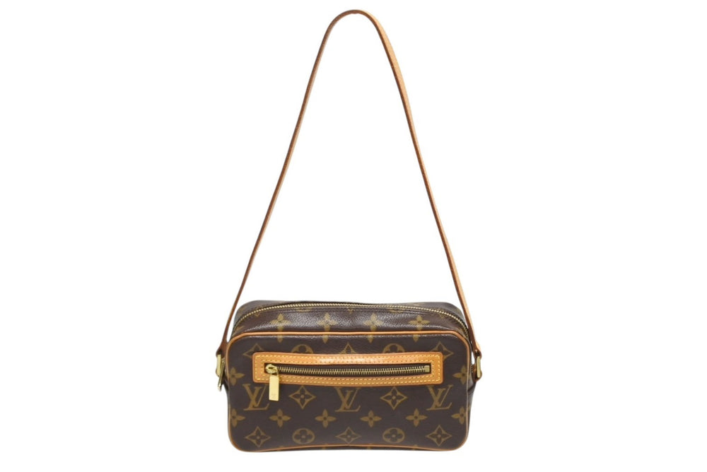 LOUIS VUITTON Pochette City One Shoulder Bag M51183 Monogram Canvas Leather Brown Good Condition Used 4b009715