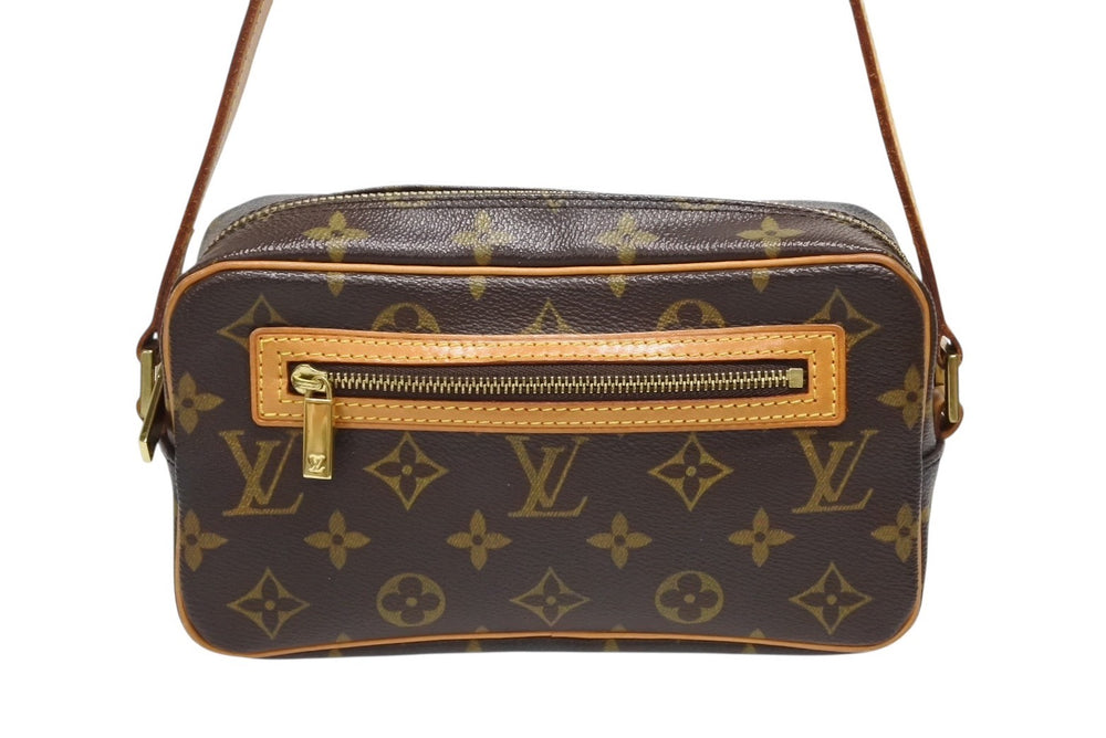 LOUIS VUITTON Pochette City One Shoulder Bag M51183 Monogram Canvas Leather Brown Good Condition Used 4b009715