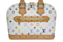 画像をギャラリービューアに読み込む, 極美品 LOUIS VUITTON ルイヴィトン アルマ ハンドバッグ M92647 モノグラム マルチカラー ホワイト 村上隆 中古 4b009716