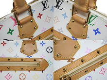 画像をギャラリービューアに読み込む, 極美品 LOUIS VUITTON ルイヴィトン アルマ ハンドバッグ M92647 モノグラム マルチカラー ホワイト 村上隆 中古 4b009716