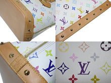 画像をギャラリービューアに読み込む, 極美品 LOUIS VUITTON ルイヴィトン アルマ ハンドバッグ M92647 モノグラム マルチカラー ホワイト 村上隆 中古 4b009716