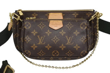 画像をギャラリービューアに読み込む, LOUIS VUITTON ルイヴィトン モノグラム ミュルティポシェット アクセソワール カーキ ショルダーバッグ M44813 美品 中古 4b009719