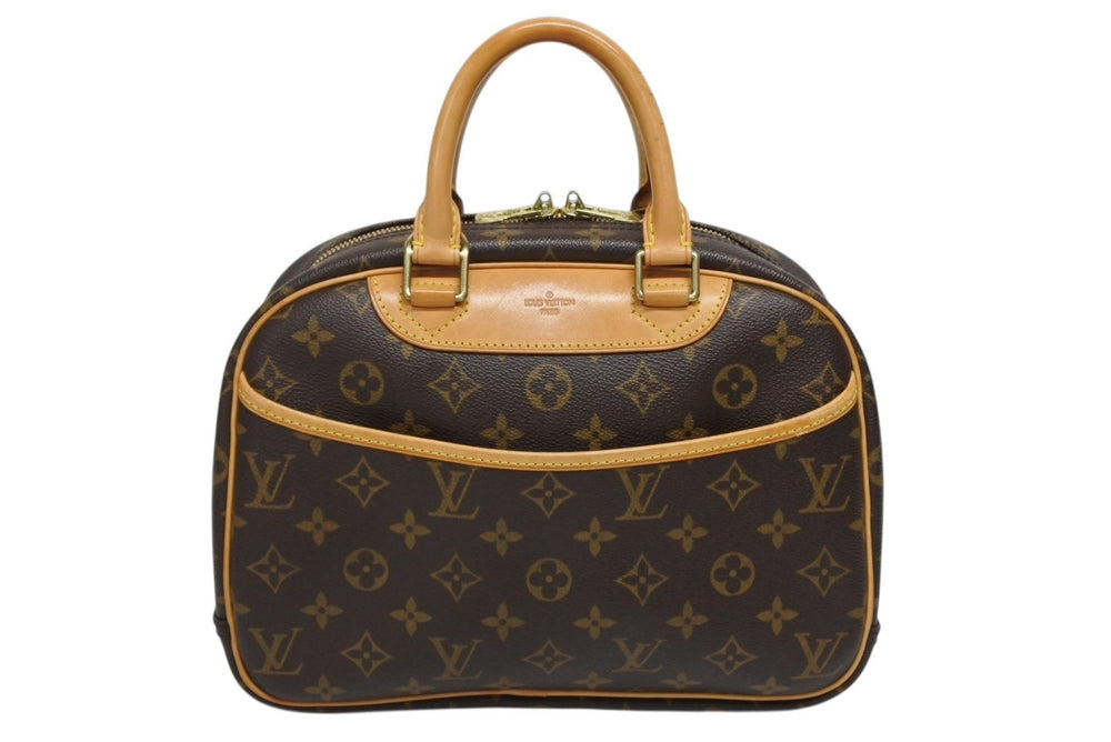 LOUIS VUITTON Truville Handbag M42228 Monogram Brown PVC Leather Gold Hardware Good Condition Used 4b009727