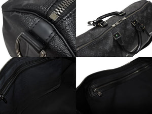 極美品 LOUIS VUITTON ルイヴィトン ボストンバッグ キーポル バンドリエール45 藤原ヒロシ フラグメント ブラック M43413 中古 4b009731