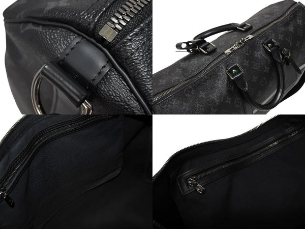 極美品 LOUIS VUITTON ルイヴィトン ボストンバッグ キーポル バンドリエール45 藤原ヒロシ フラグメント ブラック M43413 中古 4b009731
