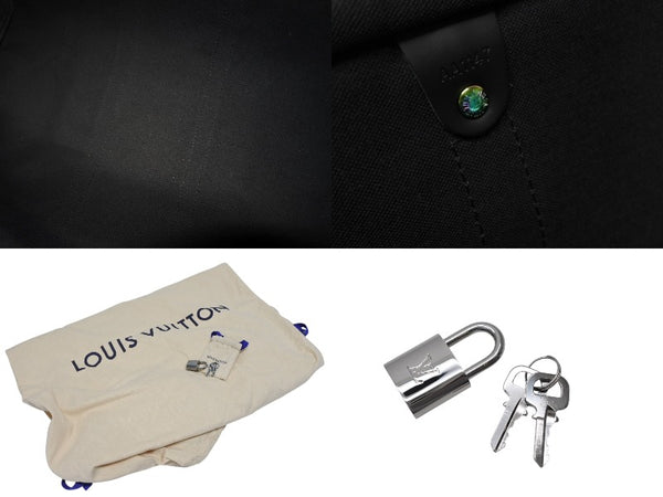 極美品 LOUIS VUITTON ルイヴィトン ボストンバッグ キーポル バンドリエール45 藤原ヒロシ フラグメント ブラック M43413 中古 4b009731