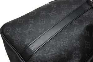 極美品 LOUIS VUITTON ルイヴィトン ボストンバッグ キーポル バンドリエール45 藤原ヒロシ フラグメント ブラック M43413 中古 4b009731