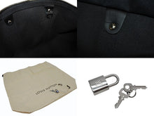 画像をギャラリービューアに読み込む, 極美品 LOUIS VUITTON ルイヴィトン エクリプス キーポル バンドリエール45 ボストンバッグ M40569 シルバー金具 ブラック 中古 4b009732