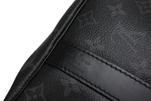 画像をギャラリービューアに読み込む, 極美品 LOUIS VUITTON ルイヴィトン エクリプス キーポル バンドリエール45 ボストンバッグ M40569 シルバー金具 ブラック 中古 4b009732