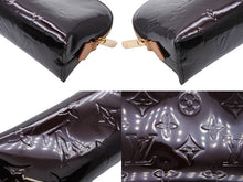 画像をギャラリービューアに読み込む, 極美品 LOUIS VUITTON ルイヴィトン ポシェット コスメティック PM アマラント M91945 ヴェルニ ブラウン ゴールド金具 中古 4b009734