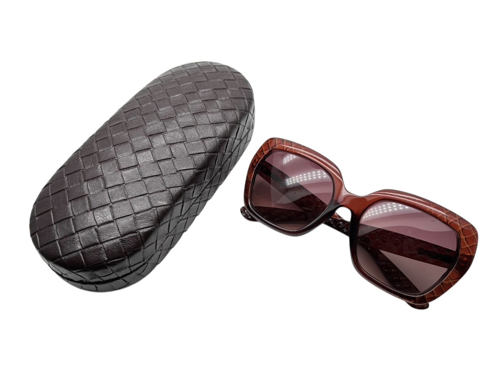 BOTTEGAVENETA ボッテガヴェネタ サングラス アイウェア B.V.217/F/S RH9D8 サイズ54□19 135 イントレチャート ブラウン 美品 中古 4b009743