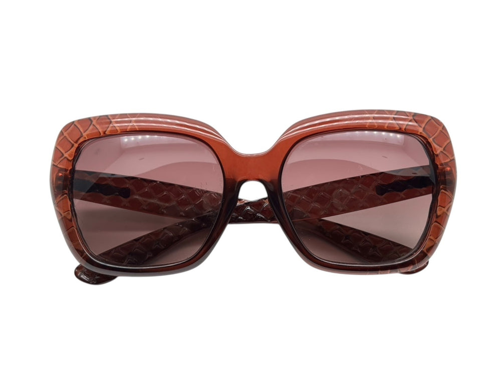 BOTTEGAVENETA ボッテガヴェネタ サングラス アイウェア B.V.217/F/S RH9D8 サイズ54□19 135 イントレチャート ブラウン 美品 中古 4b009743