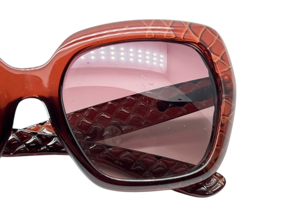 BOTTEGAVENETA ボッテガヴェネタ サングラス アイウェア B.V.217/F/S RH9D8 サイズ54□19 135 イントレチャート ブラウン 美品 中古 4b009743