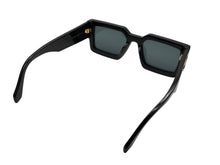 画像をギャラリービューアに読み込む, LOUIS VUITTON ルイヴィトン LVクラッシュスクエア サングラス Z1579E TV0284 ブラック ゴールド金具 美品 中古 4b009744