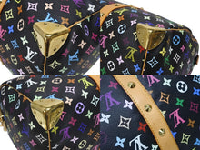 画像をギャラリービューアに読み込む, 極美品 ルイヴィトン LOUIS VUITTON キーポル45 ボストンバッグ ブラック 村上隆 マルチカラー ブラック M92640 中古 4b009745