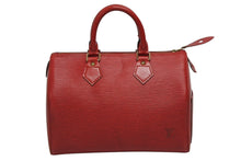 画像をギャラリービューアに読み込む, LOUIS VUITTON ルイヴィトン スピーディ25 ハンドバッグ エピレザー M43017 カスティリアンレッド 美品 中古 4b009746