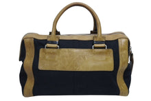 画像をギャラリービューアに読み込む, Chloe クロエ ボストンバッグ ハンドバッグ 01 07 51 ルーマニア製 レザー キャンバス ブラウン ブラック シルバー金具 良品 中古 4b009747