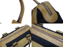 画像をギャラリービューアに読み込む, Chloe クロエ ボストンバッグ ハンドバッグ 01 07 51 ルーマニア製 レザー キャンバス ブラウン ブラック シルバー金具 良品 中古 4b009747