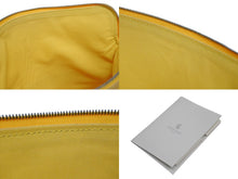 画像をギャラリービューアに読み込む, 新品同様 GOYARD ゴヤール 折りたたみクラッチバッグ サンマリー MM ヘリンボーン柄 イエロー 中古 4b009749