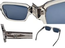 画像をギャラリービューアに読み込む, PRADA プラダ サングラス アイウェア SPR02Z-F U43-0A9 サイズ54□19 140 クリア グレー ロゴ 美品 中古 4b009750