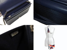 画像をギャラリービューアに読み込む, CHANEL シャネル チェーンショルダーウォレット 27番台 カーフスキン ココマーク フリンジ シルバー金具 美品 中古 4b009752