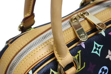 画像をギャラリービューアに読み込む, 極美品 LOUIS VUITTON ルイヴィトン モノグラムマルチカラー プリシラ M40097 ハンドバッグ ノワール ブラック ゴールド金具 中古 4b009753