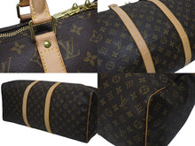 画像をギャラリービューアに読み込む, LOUIS VUITTON ルイヴィトン キーポル50 ボストンバッグ M41426 モノグラム PVC レザー ゴールド金具 美品 中古 4b009754