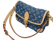 画像をギャラリービューアに読み込む, 新品未使用 LOUIS VUITTON ルイヴィトン バッグ ディアヌ ショルダーバッグ M13070 モノグラムデニム ブルー ゴールド金具 中古 4b009760