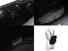 Load image into Gallery viewer, CHANEL シャネル マトラッセ バックパック リュック A07205 ラムスキン ココマーク ブラック ヴィンテージ ゴールド金具 美品 中古 4b009762
