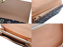 Load image into Gallery viewer, LOUIS VUITTON ルイヴィトン 長財布 村上隆 ポルトフォイユサラ M93533 TH0056 ブラック モノグラムマルチカラー 美品 中古 4b009764
