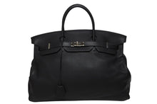 画像をギャラリービューアに読み込む, 極美品 激レア HERMES エルメス BIRKIN バーキン50 ハンドバッグ トゴ ブラック シルバー金具 □J刻印 中古 4b009766